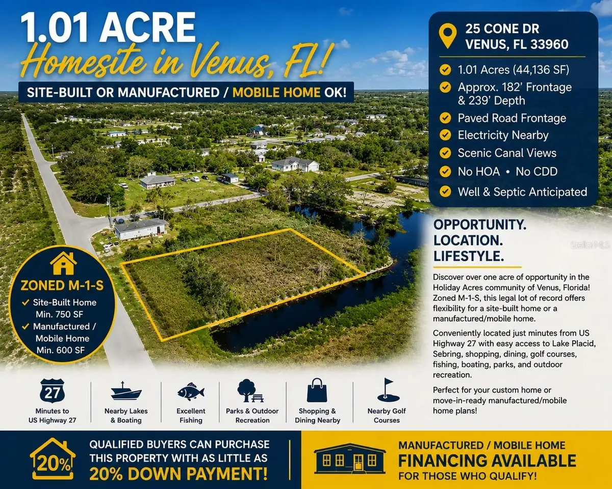 25 Cone Drive, Venus, FL 33960 - #1