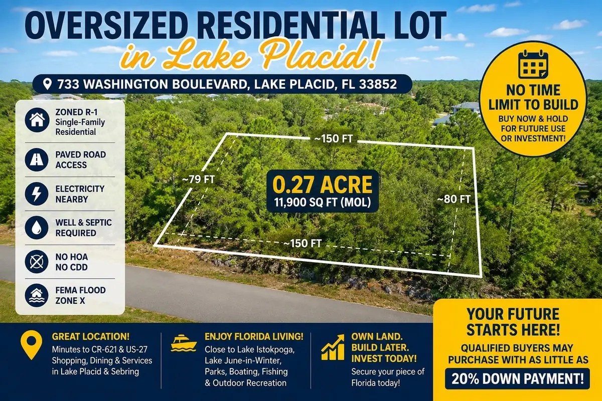 733 Washington Boulevard, Lake Placid, FL 33852 - #1