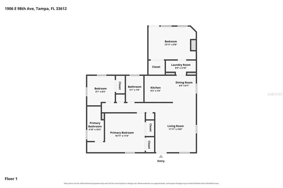 1906 E 98th Avenue, Tampa, FL 33612 - #2