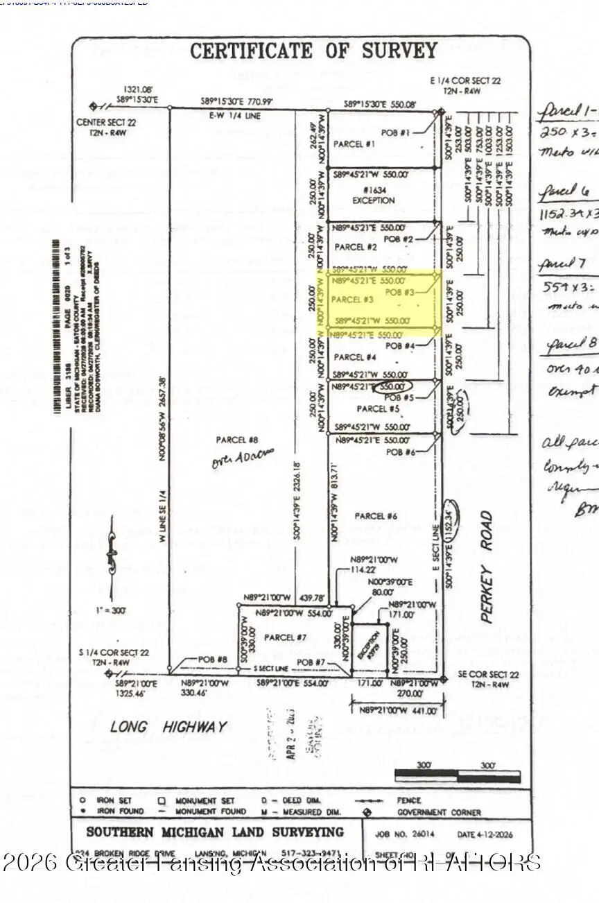 O Vl Lot 3 S Perkey Road, Charlotte, MI 48813 - #1