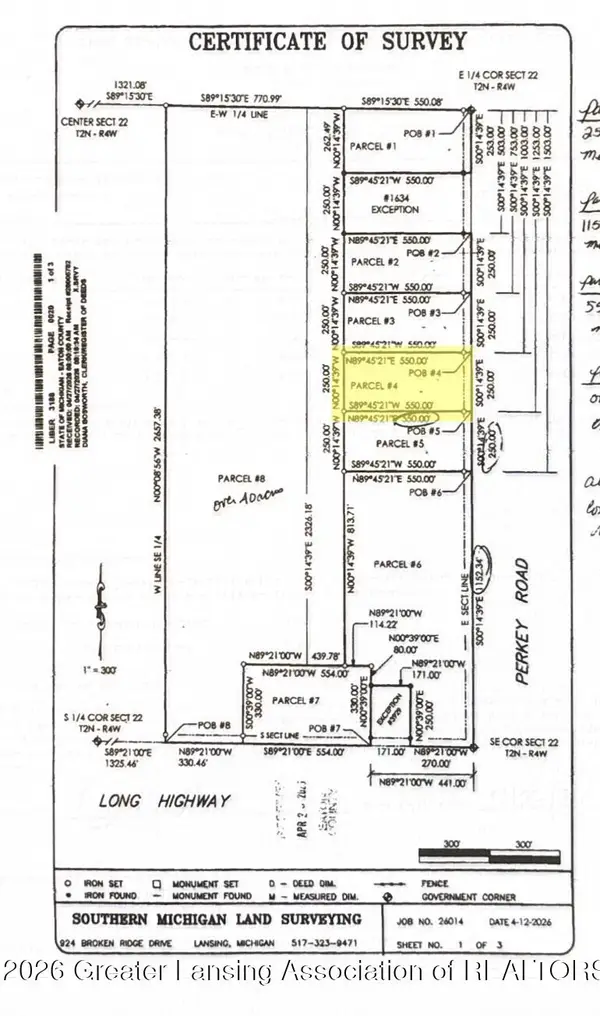 O Vl Lot 4 S Perkey Road, Charlotte, MI 48813