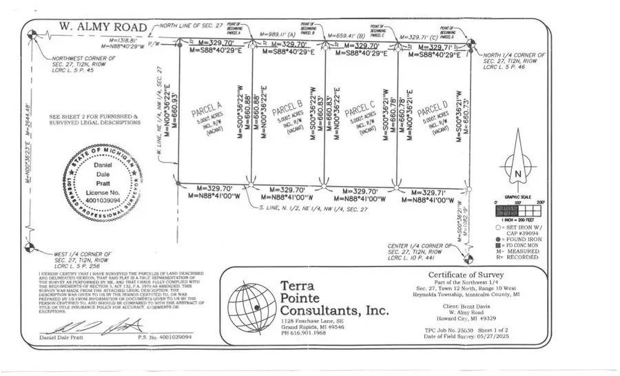 Par C W Almy Road, Howard City, MI 49329 - #2