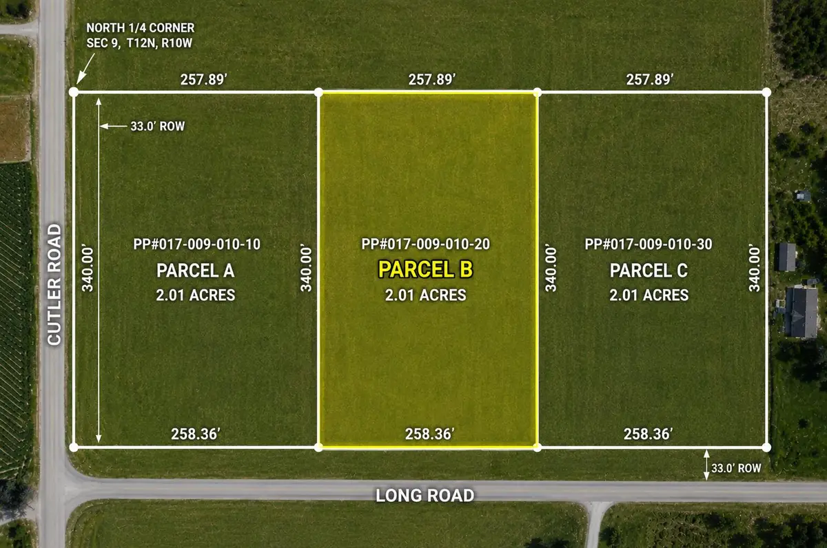 Long Road #V/L Parcel B, Howard City, MI 49329 - #1