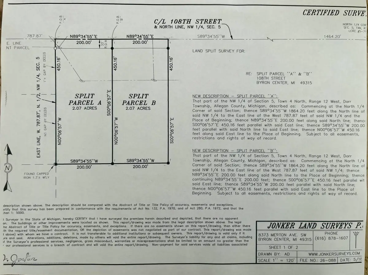 (Parcel B) 108th Street, Byron Center, MI 49315 - #1