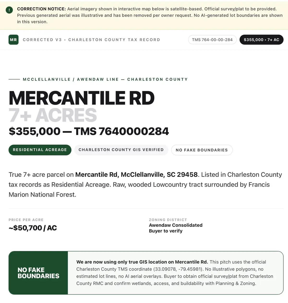 0 Mercantile Road, McClellanville, SC 29458 - #1