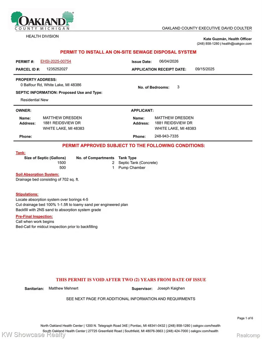0 Balfour (corner Of Balfour & Garforth) Street, White Lake, MI 48383 - #3