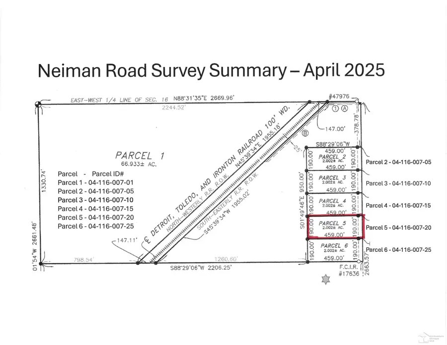 Parcel 5 Nieman RD, Dundee, MI 48131 - #2