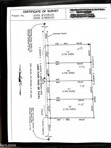 0 D NW Lowe Plank RD, Lenox, MI 48050 - #1