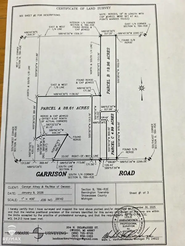 Parcel A W Garrison RD, Owosso, MI 48867