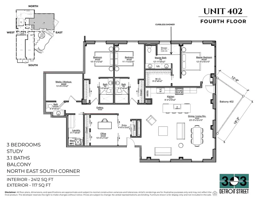 303 Detroit Street Unit: 402, Ann Arbor, MI 48104 - #3