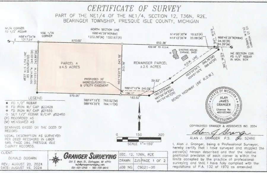 V/L 4.5 ac Beach Highway, Millersburg, MI 49759 - #3