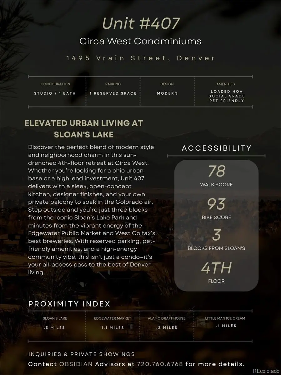 1495 Vrain Street #407, Denver, CO 80204 - Image #2