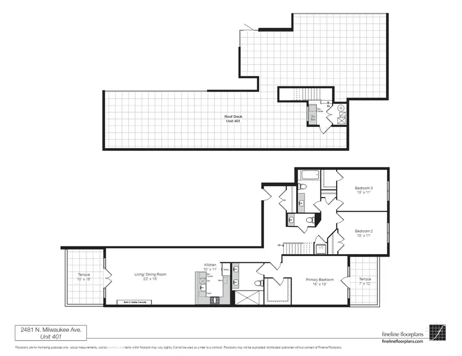 2481 N Milwaukee Avenue #401, Chicago, IL 60647 - #2
