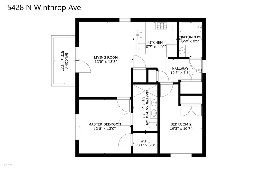 5428 N Winthrop Avenue #203, Chicago, IL 60640 - #2