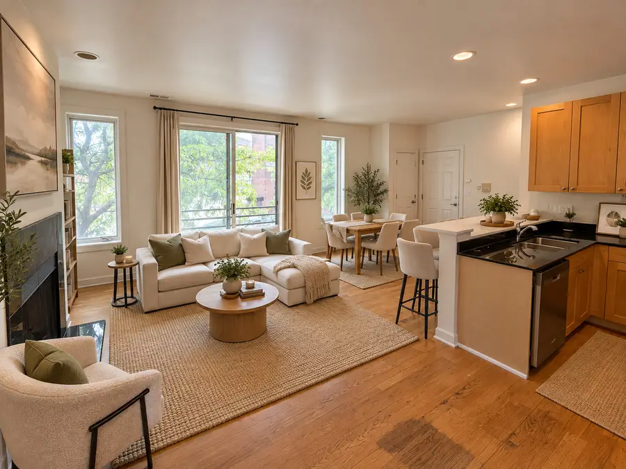 842 N Racine Avenue #202, Chicago, IL 60642 - #3
