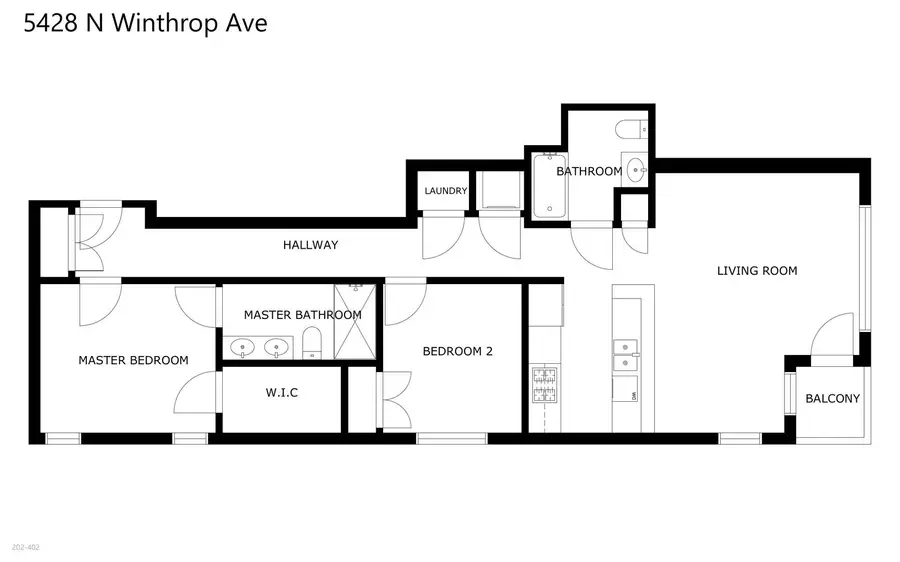 5428 N Winthrop Avenue #202, Chicago, IL 60640 - #2