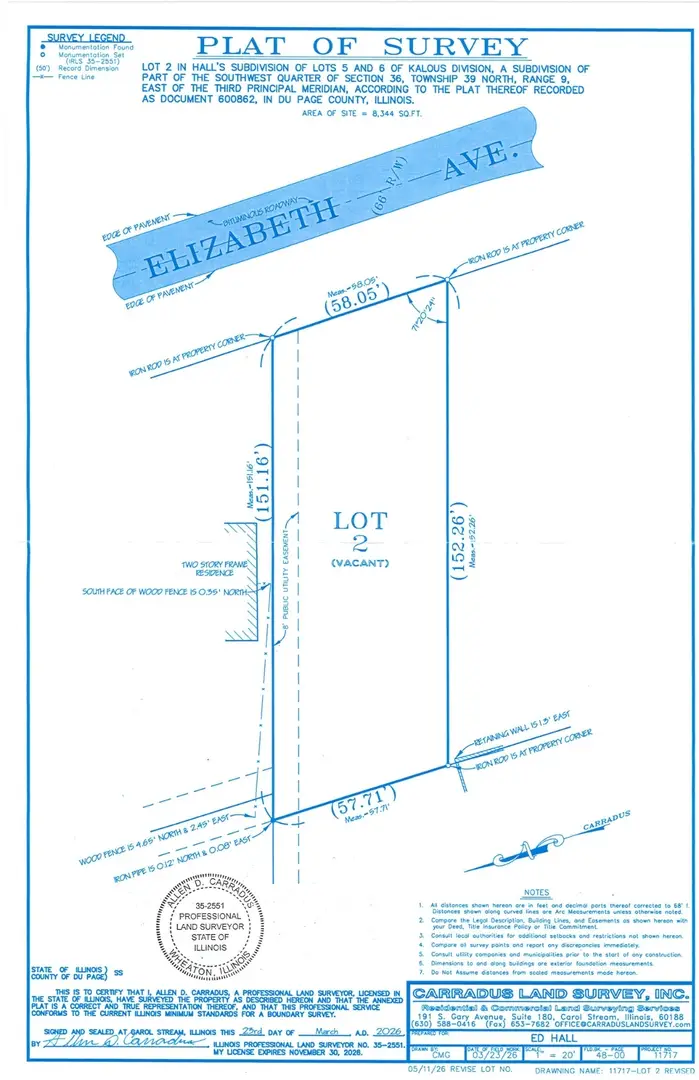 Lot 2 Elizabeth Street, Warrenville, IL 60555 - #1