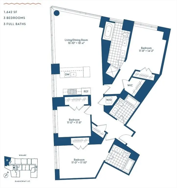 100 Lovejoy Wharf #PH D, Boston, MA 02114 - #2