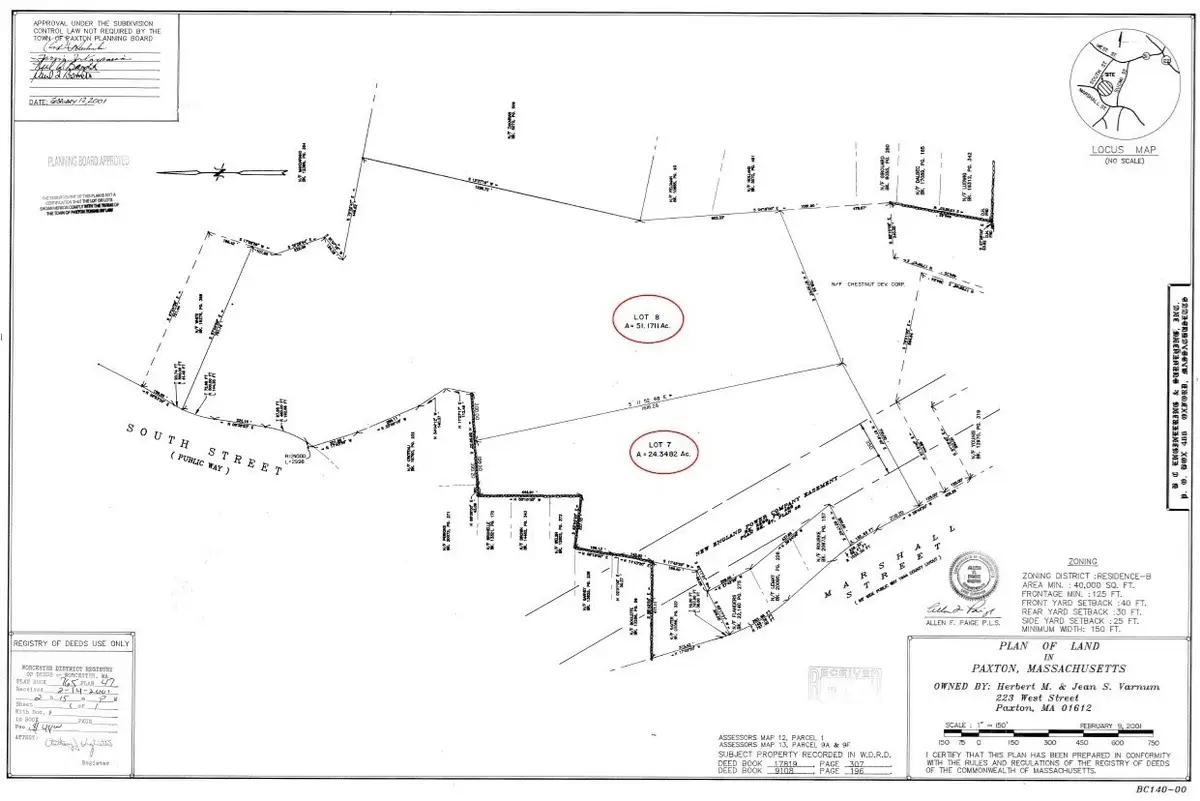 Lots 7&8 Marshall St. & South St, Paxton, MA 01612 - #1