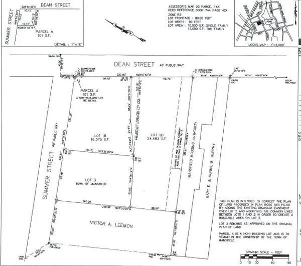 Lot 2B Dean St, Mansfield, MA 02048