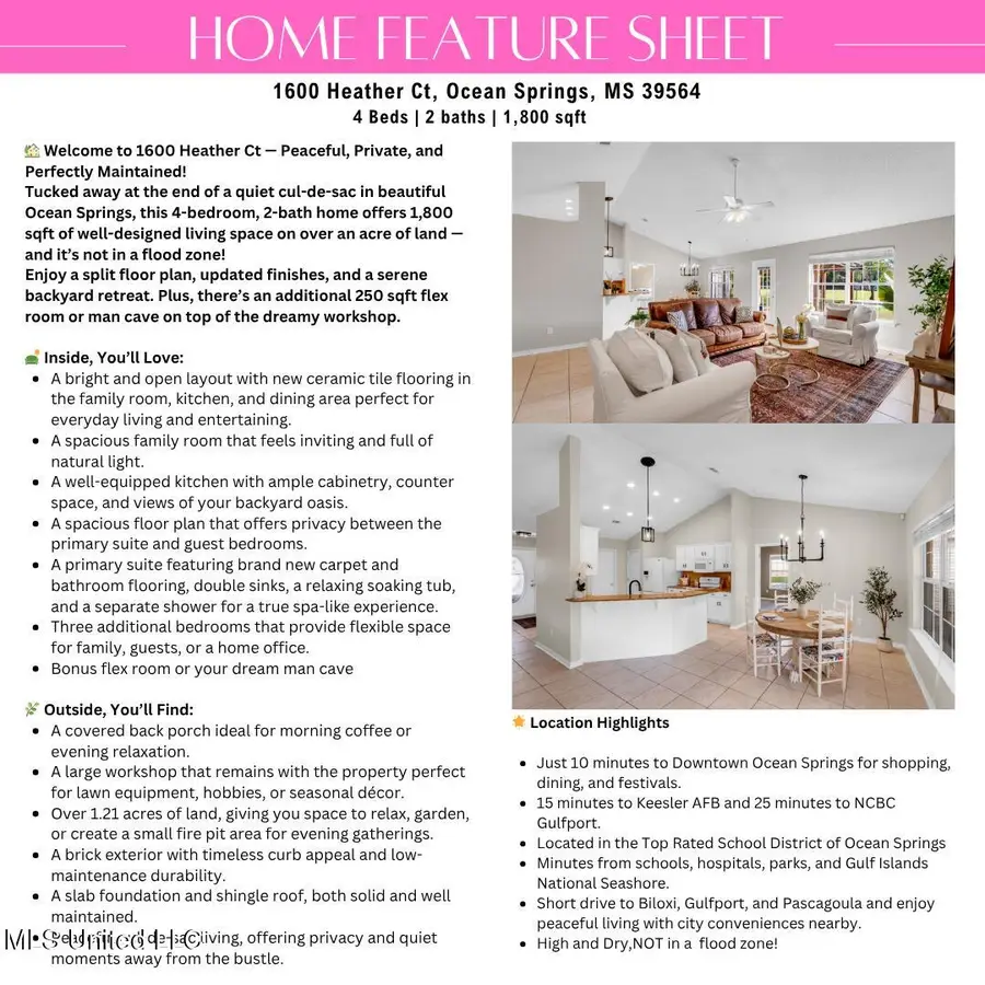 1600 Heather Court, Ocean Springs, MS 39564 - Image #2