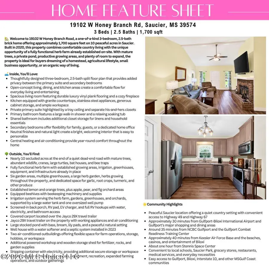19102 W Honey Branch Road, Saucier, MS 39574 - #2