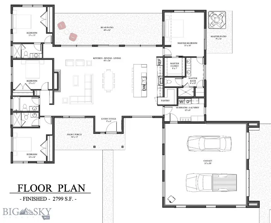 625 Colters Run Loop, Big Sky, MT 59716 - #3