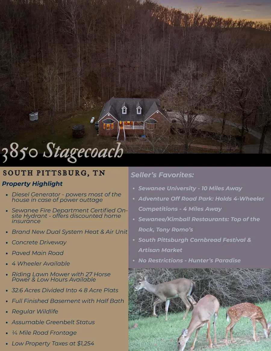 3850 Stagecoach Road, South Pittsburg, TN 37380 - #3
