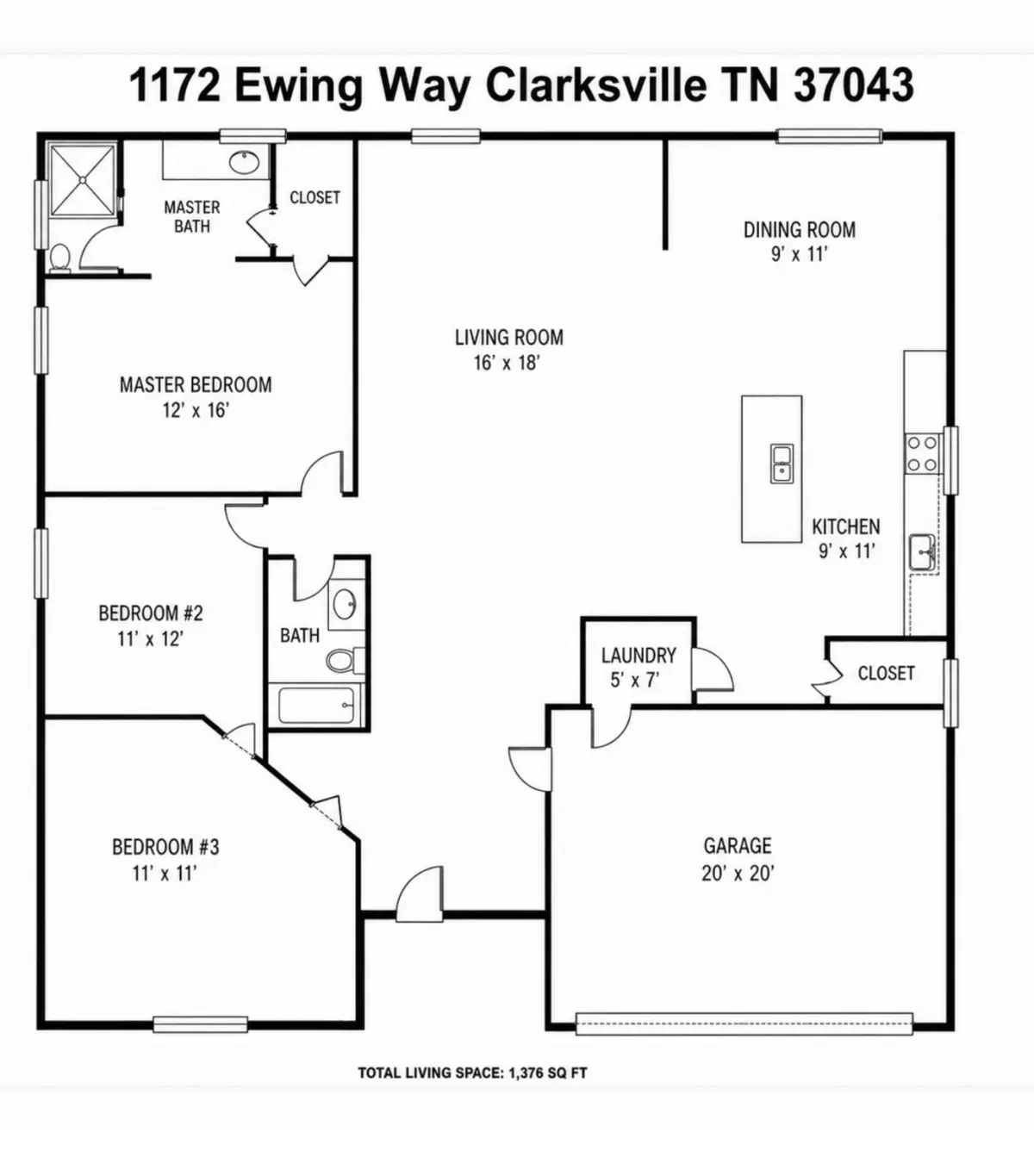 1172 Ewing Way, Clarksville, TN 37043 - #1