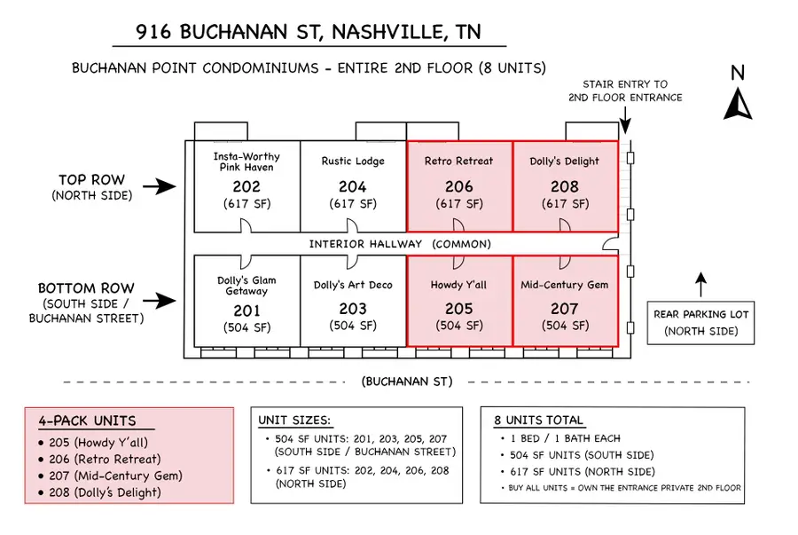 916 Buchanan St #205, 206, 207, 208, Nashville, TN 37208 - #3