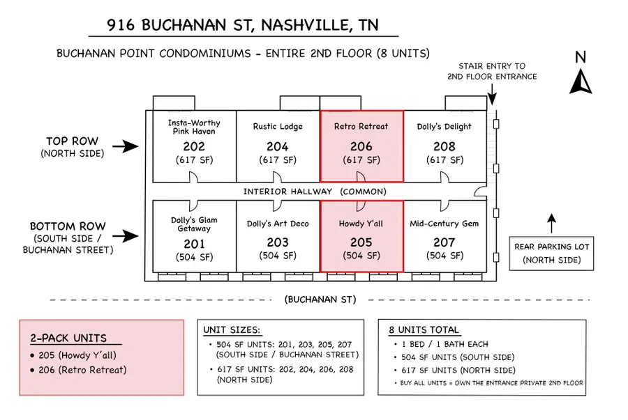 916 Buchanan St #206, 205, Nashville, TN 37208 - #3