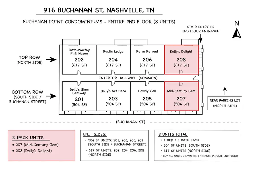 916 Buchanan St #208, 207, Nashville, TN 37208 - #3