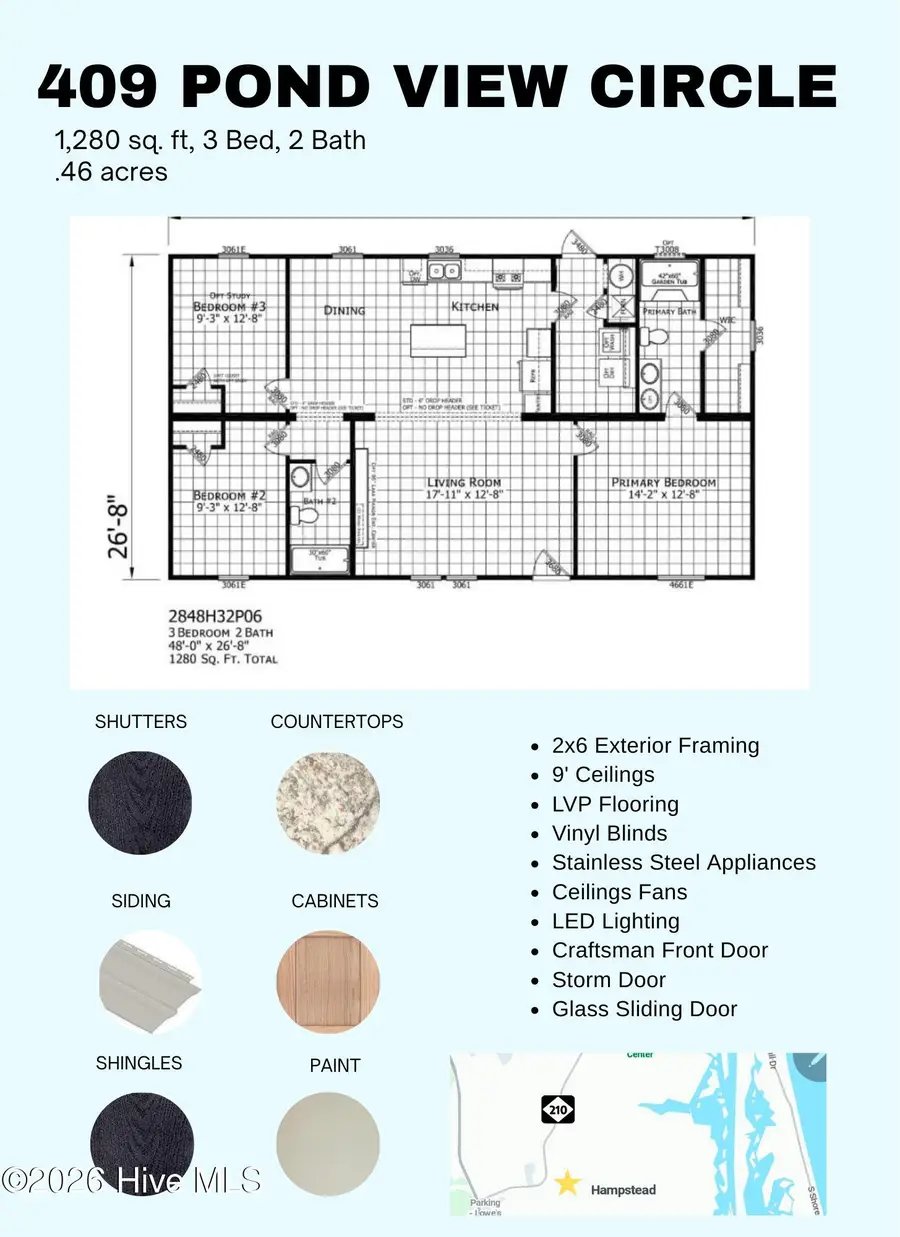 409 Pond View Circle, Hampstead, NC 28443 - #3