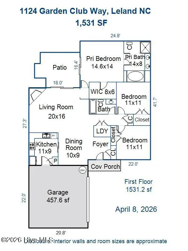 1124 Garden Club Way, Leland, NC 28451 - #2