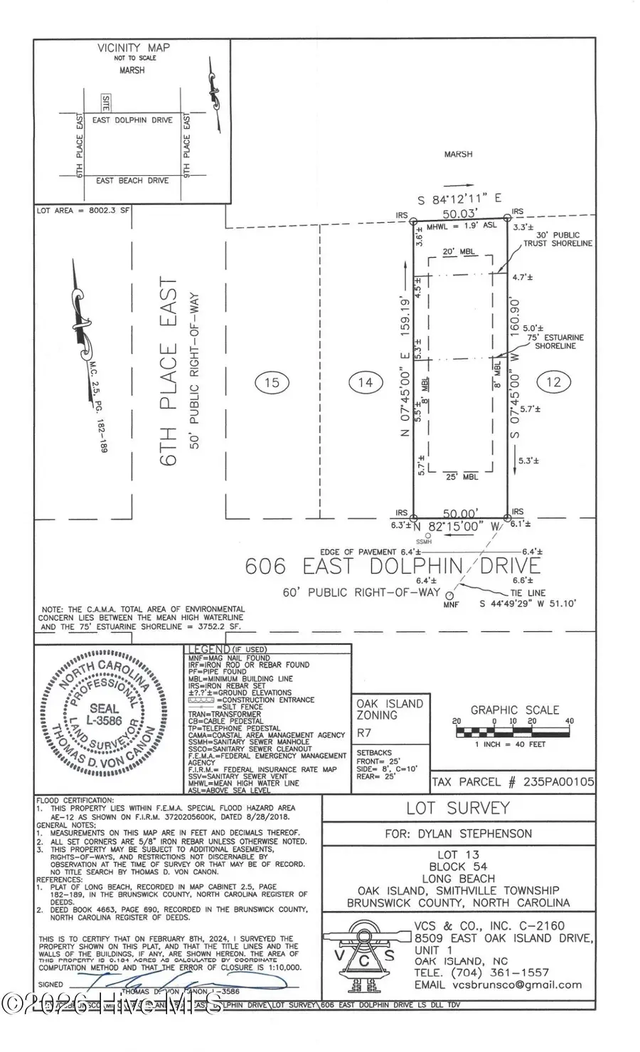 606 E Dolphin Drive, Oak Island, NC 28465 - #2
