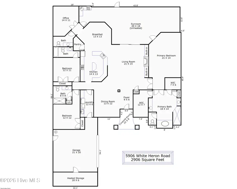 5906 White Heron Road, Wilmington, NC 28412 - #2