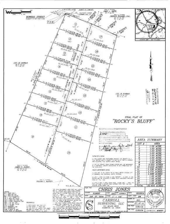 0 Bowers Street #LOT 1-8, Bowman, GA 30624