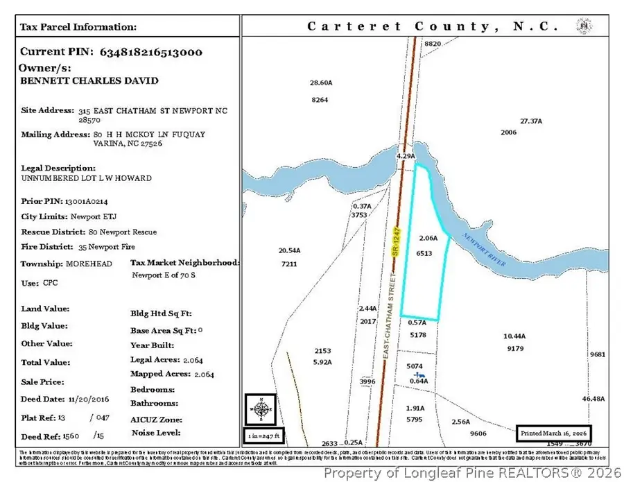 315 E Chatham Street E, Newport, NC 28570 - #3