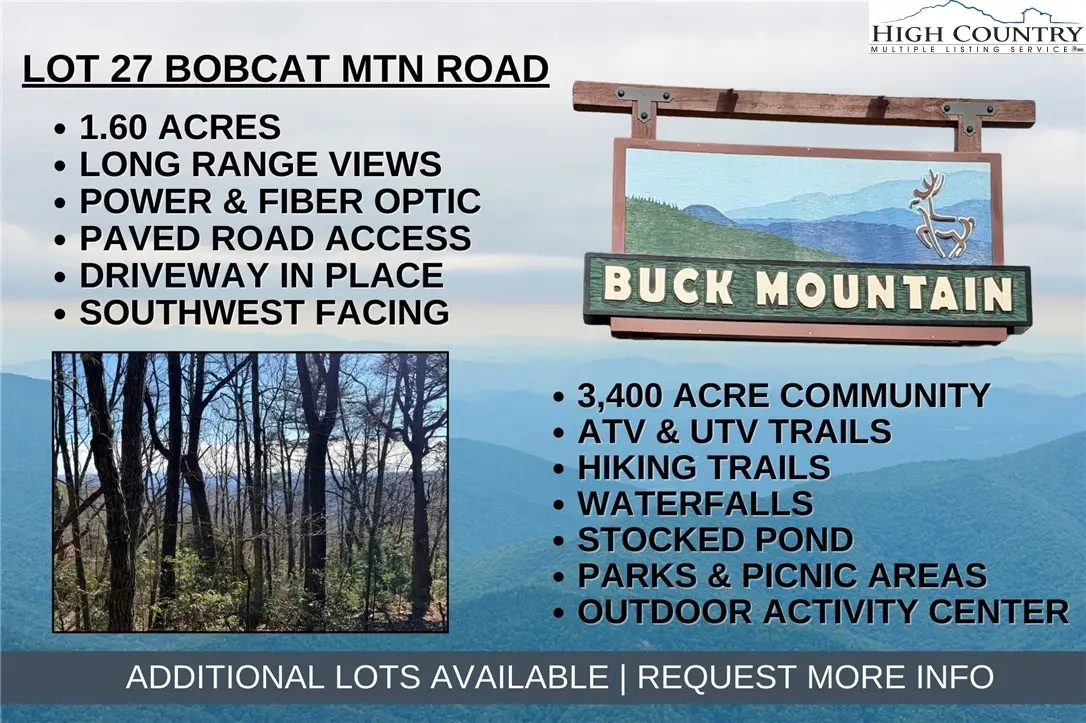 Lot 27 Bobcat Mountain Road, Purlear, NC 28665 - #1