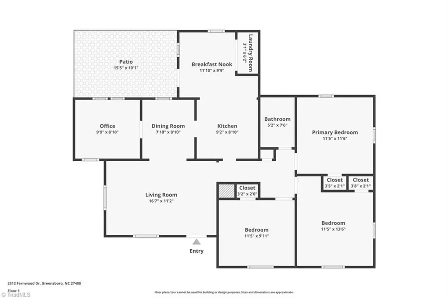 2312 Fernwood Drive, Greensboro, NC 27408 - #2