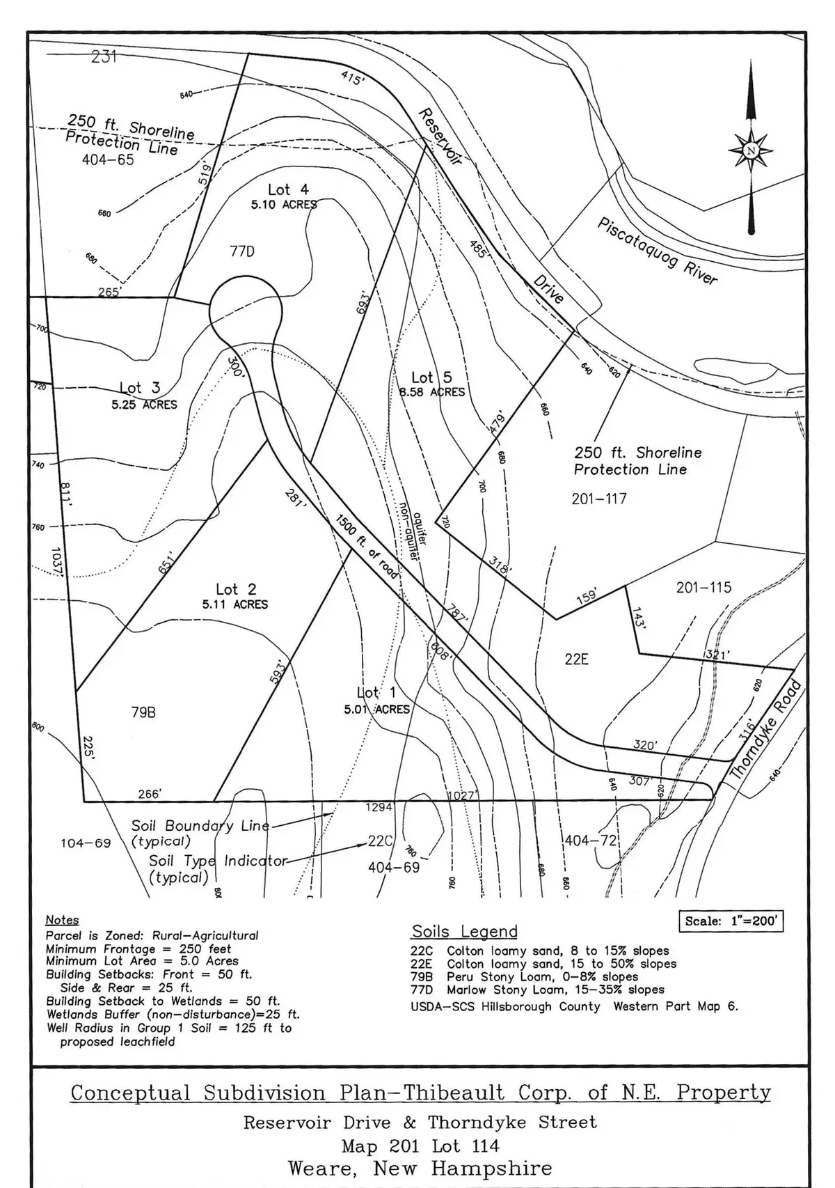 Map 201 Lot 114 Thorndike Road, Weare, NH 03281 - #1