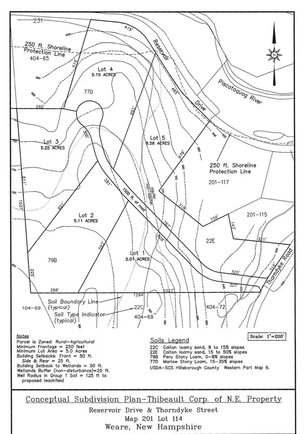 Map 201 Lot 114 Thorndike Road, Weare, NH 03281