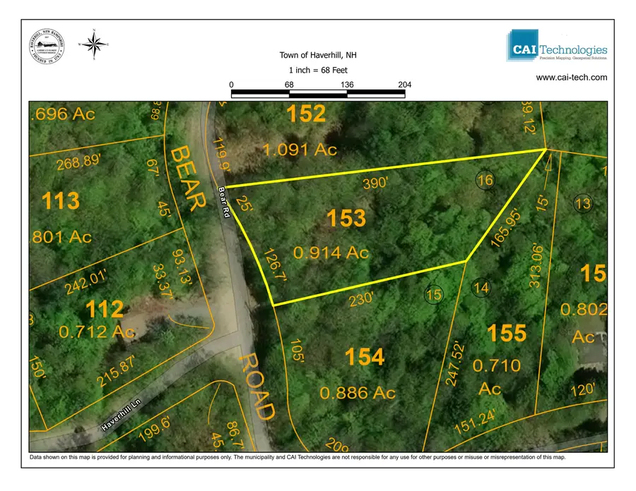 Map 204-Lot 153 Bear Road, Haverhill, NH 03765 - #3