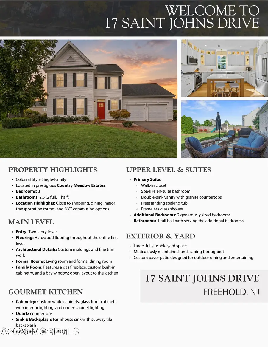 17 Saint Johns Drive, Freehold, NJ 07728 - #2