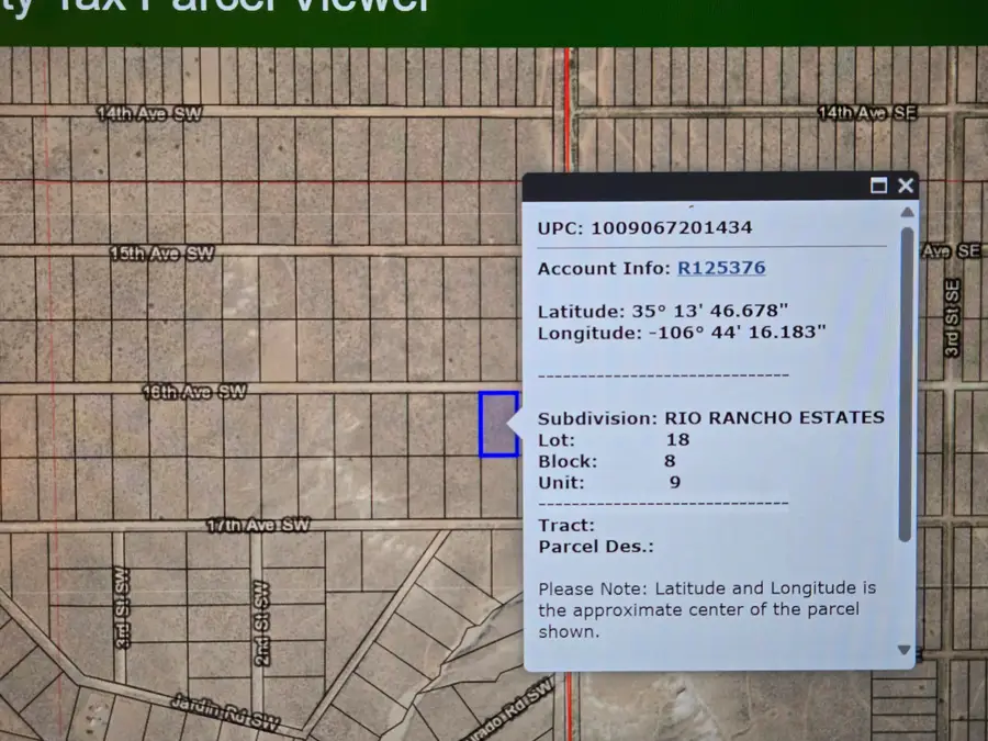 0 16th Ave Sw Blk 8 Lot 18 Unit, Rio Rancho, NM 87124 - #3