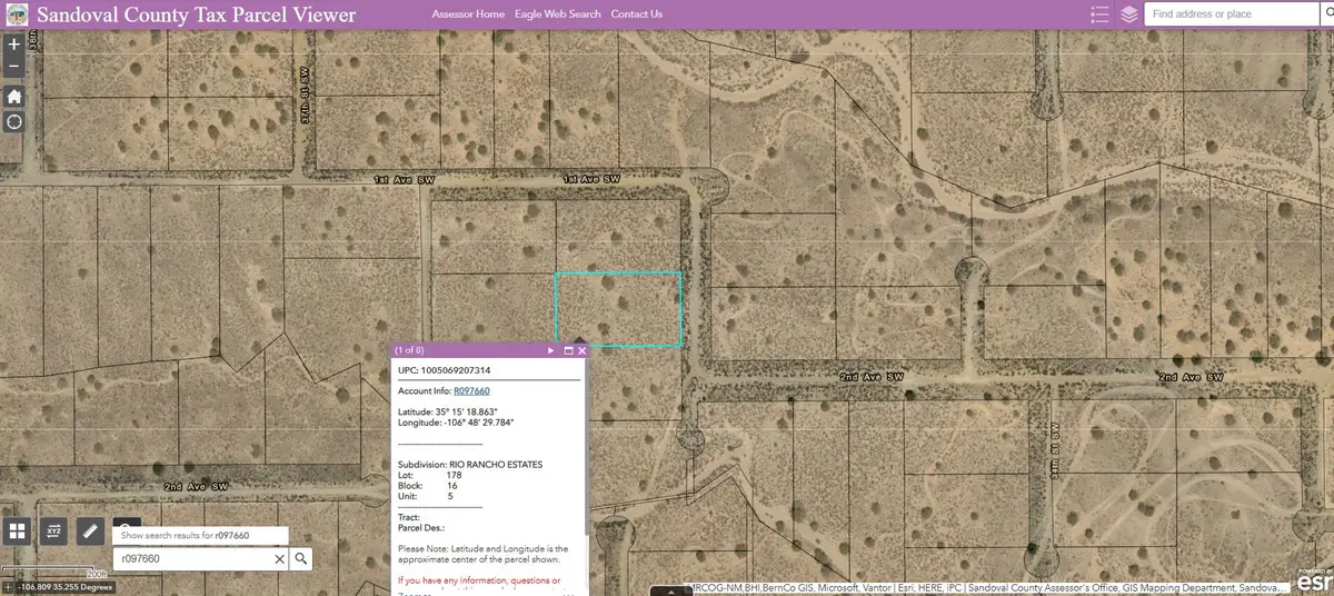 2 LOTS 1st (u5 B16 L178&179) Avenue Sw, Rio Rancho, NM 87124 - #1