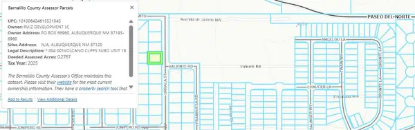2 Prime Lots Volcano Cliffs, Albuquerque, NM 87120