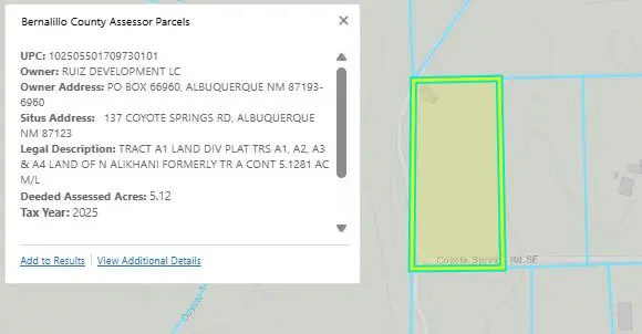 2 Lots Coyote Springs Road Se, Albuquerque, NM 87123