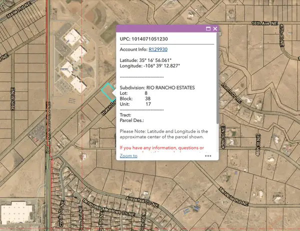 4201 Huron Dr Ne - U17 B38 Lot 8, Rio Rancho, NM 87144