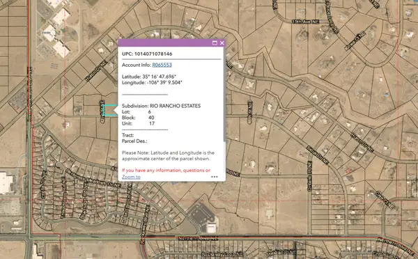 Sioux Dr Ne - Chamiza Estates Drive, Rio Rancho, NM 87144